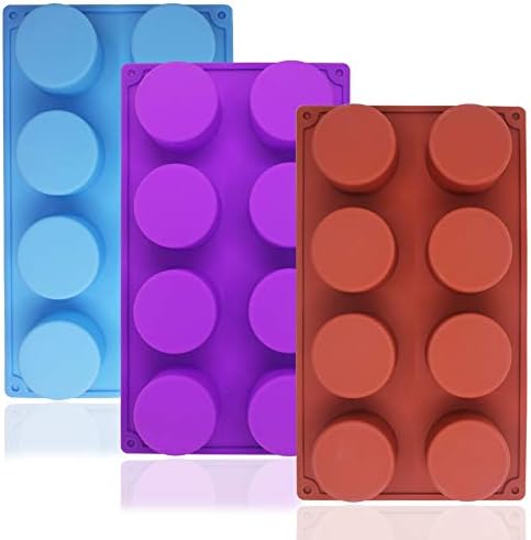8 Cavity Cylinder Silicon Mold Tray size 11" x 6.8"