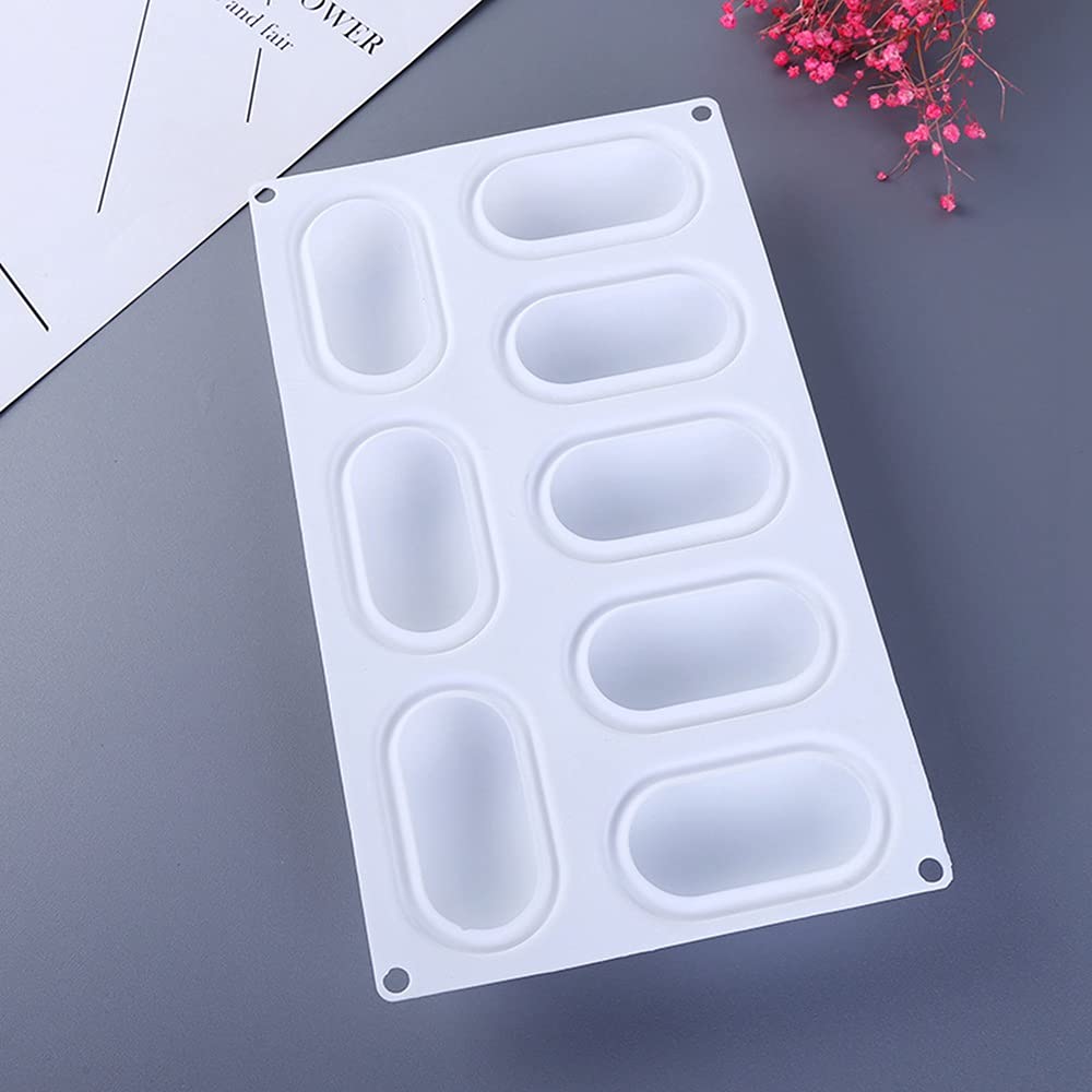 8 CAVITY PILLOW GLAZE SILICON SOAP MOLD TRAY
