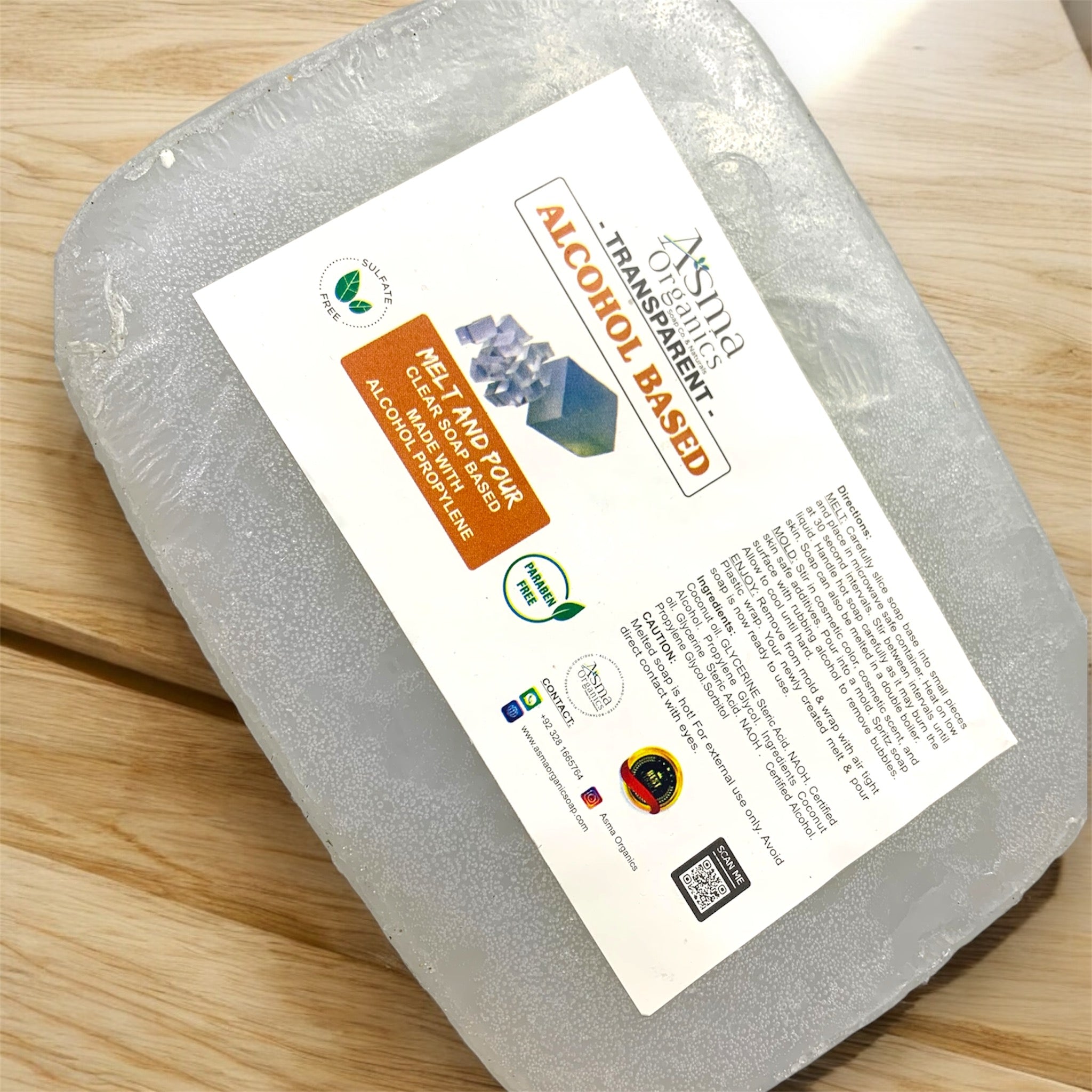 TRANSPARENT Alcohol Based soap base |GLYCERINE SOAP BASE