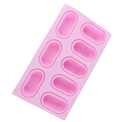 8 CAVITY PILLOW GLAZE SILICON SOAP MOLD TRAY