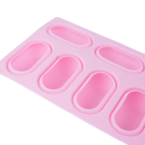 8 CAVITY PILLOW GLAZE SILICON SOAP MOLD TRAY