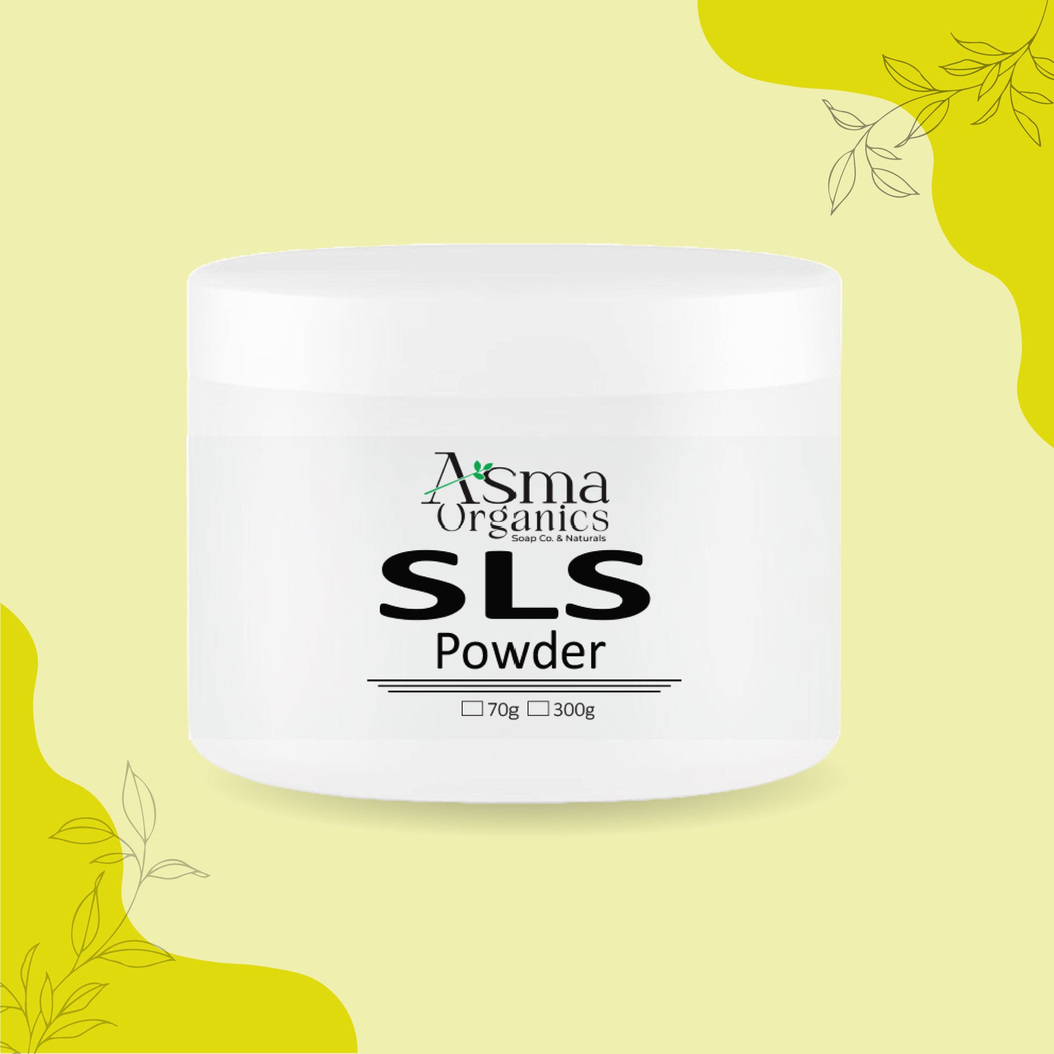 Sls Powder SLS Powder (Sodium Lauryl Sulfate) – AsmaOrganics
