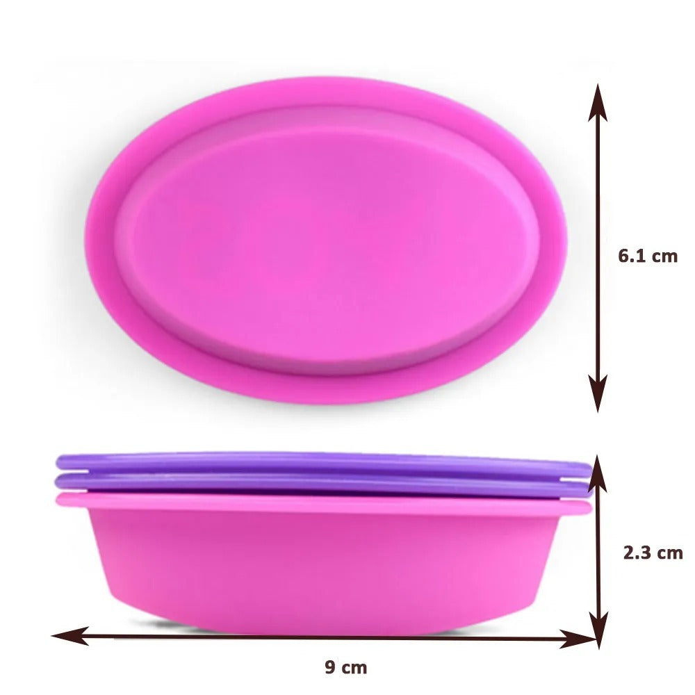 Pack Of 1 # Oval Silicone Handmade “Soap” Mold 9 x 6.0 x 2.3 cm