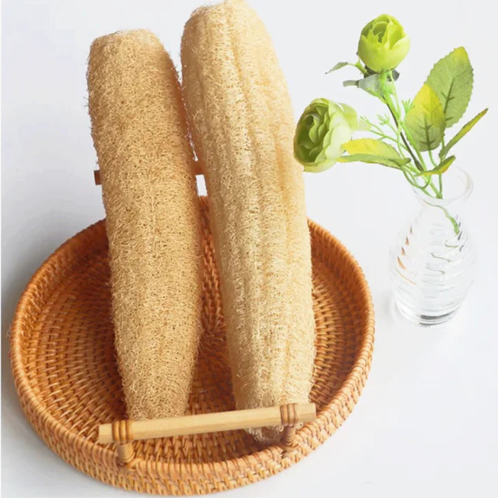 LEEF NATURAL Loofah for Body wash organic skin scrubber